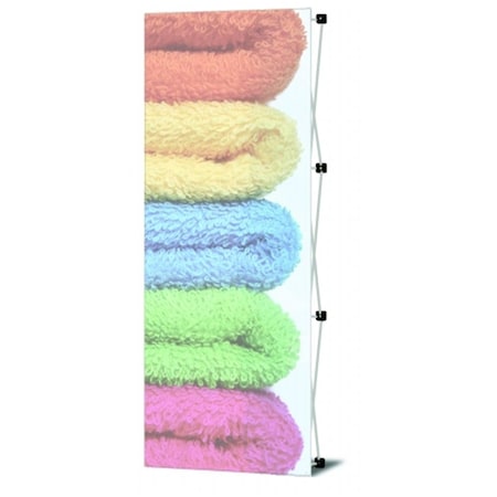 Testrite Visual Products Presto Pop-Up Frames 1X3 Presto Pop Up- Silver PFK13